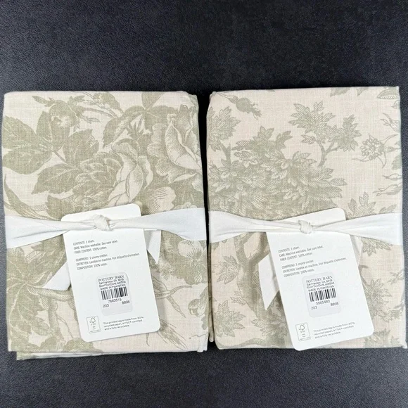 NWT (2) 26”x20” Pottery Barn Sorrel Toile Comforter Shams/Standard Pillowcases - Picture 5 of 9